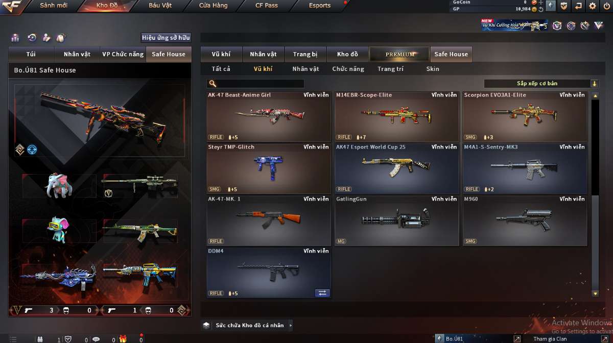 shop acc cf uy tin gia re